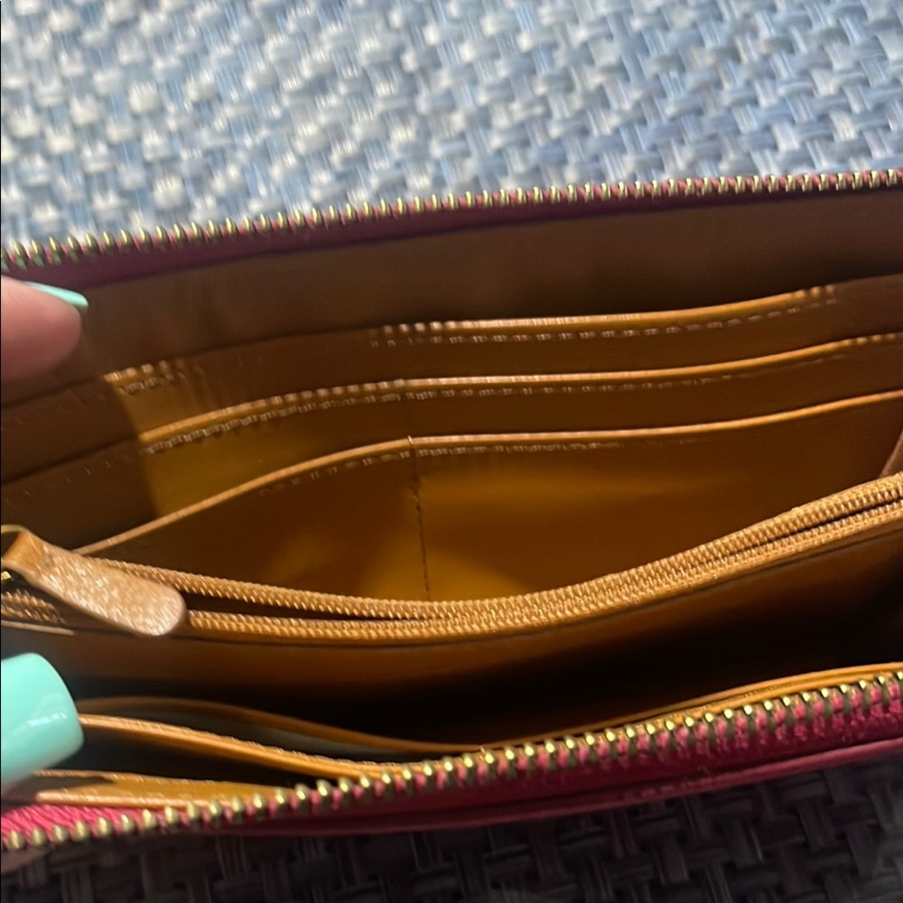 Red Leather Phone Wallet - Picture 3 of 5
